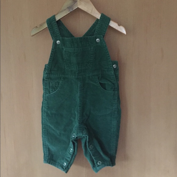 green corduroy overalls baby